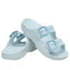Sandales Saturday à boucle émaillée « Vapor Ice »