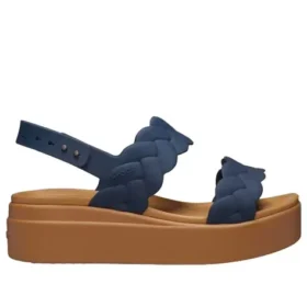 Sandales à talon compensé Brooklyn Woven « Blue Brown »
