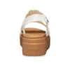 Sandales à talon compensé Brooklyn Woven « White Brown »