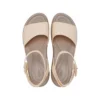 Sandales à talon compensé et bride à la cheville Brooklyn « Cream White Brown »