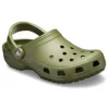 Sandales unisexes Classic Beach vert militaire