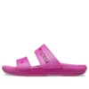 Sandales unisexes classiques et confortables, violet et rouge