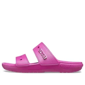 Sandales unisexes classiques et confortables, violet et rouge