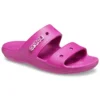 Sandales unisexes classiques et confortables, violet et rouge
