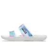 Sandales unisexes classiques multicolores, blanches