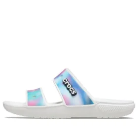 Sandales unisexes classiques multicolores, blanches
