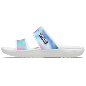 Sandales unisexes classiques multicolores, blanches