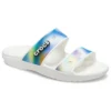 Sandales unisexes classiques multicolores, blanches