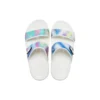 Sandales unisexes classiques multicolores, blanches