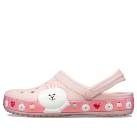Sandales unisexes Crocs x Line Friends Beach Pink