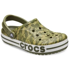 Sandales unisexes à imprimé camouflage vert