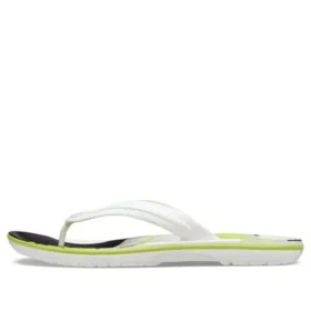 Tongs Crocband « Blanc Vert Noir »