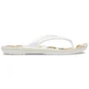 Tongs Crocband imprimées « Blanc/Beige »