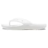 Tongs décontractées Crocs Classic Flip, unisexes, blanches