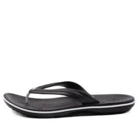 Tongs de plage noires unisexes