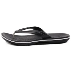Tongs de plage noires unisexes