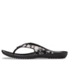 Tongs imprimées Kadee 2 « Floral Black »