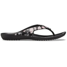 Tongs imprimées Kadee 2 « Floral Black »