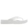 Tongs à plateforme Baya « White »