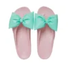 Tongs à plateforme et nœud « Pink Teal »